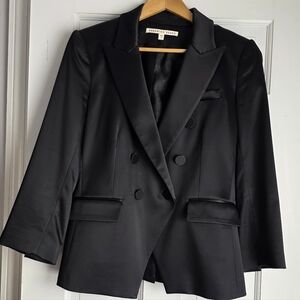 Veronica Beard Satin Dickey Blazer